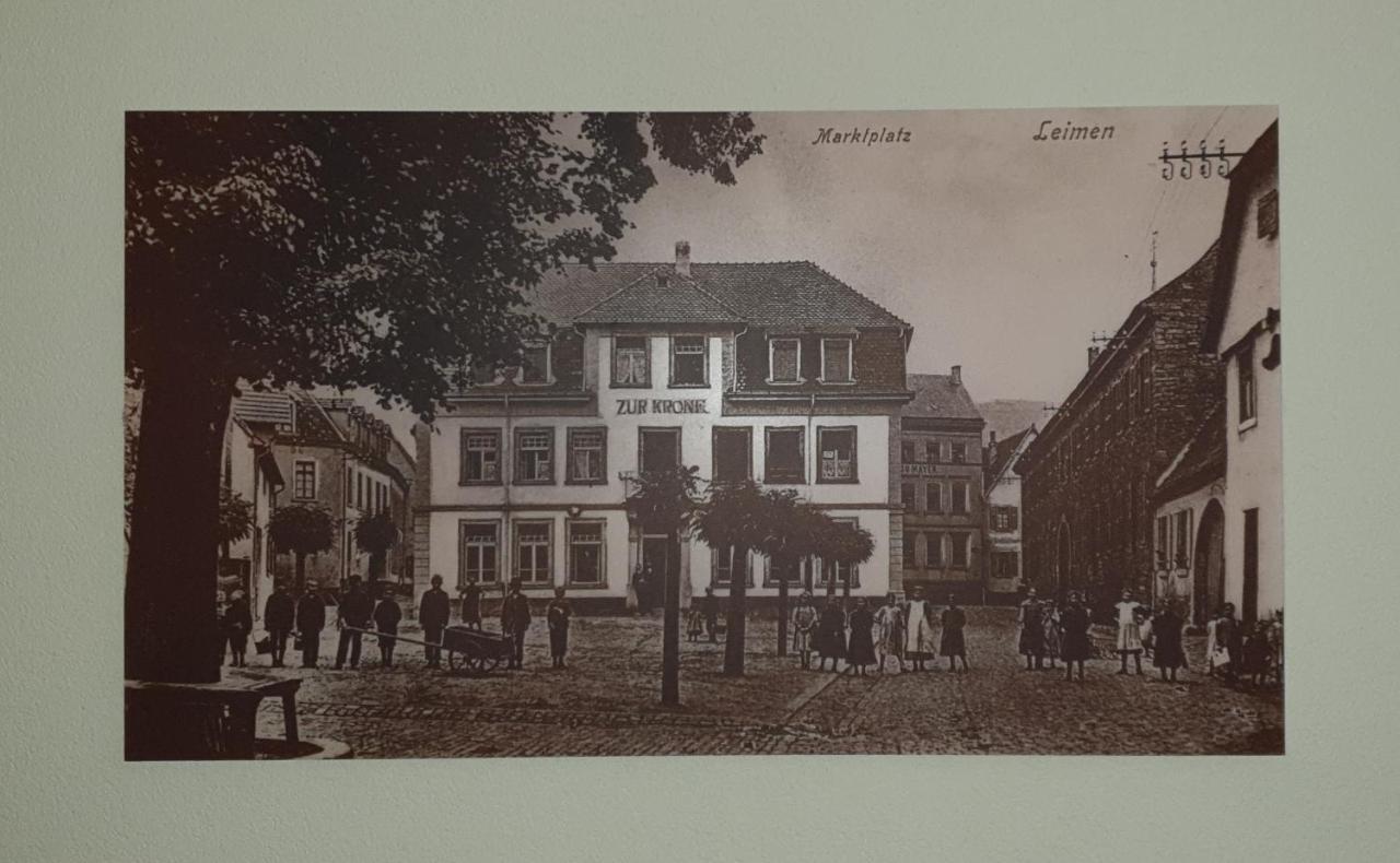 Gasthause Zur Krone Hotel Leimen  Exteriör bild